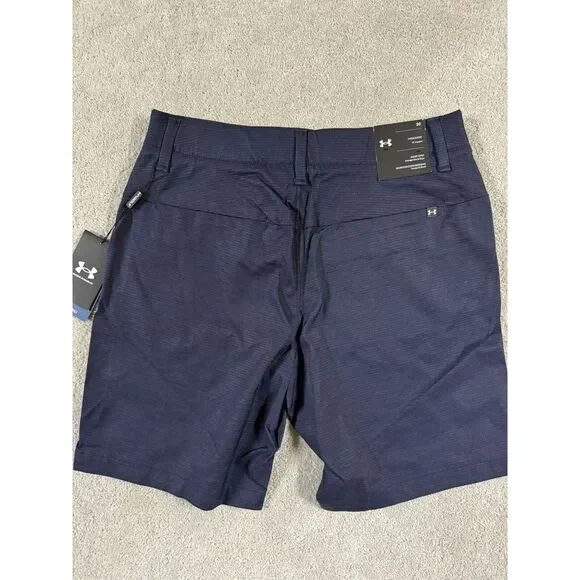 Under Armour Iso-Chill Golf Shorts 1370083 Men's 9" Inseam Navy 30" - Picture 5 of 9